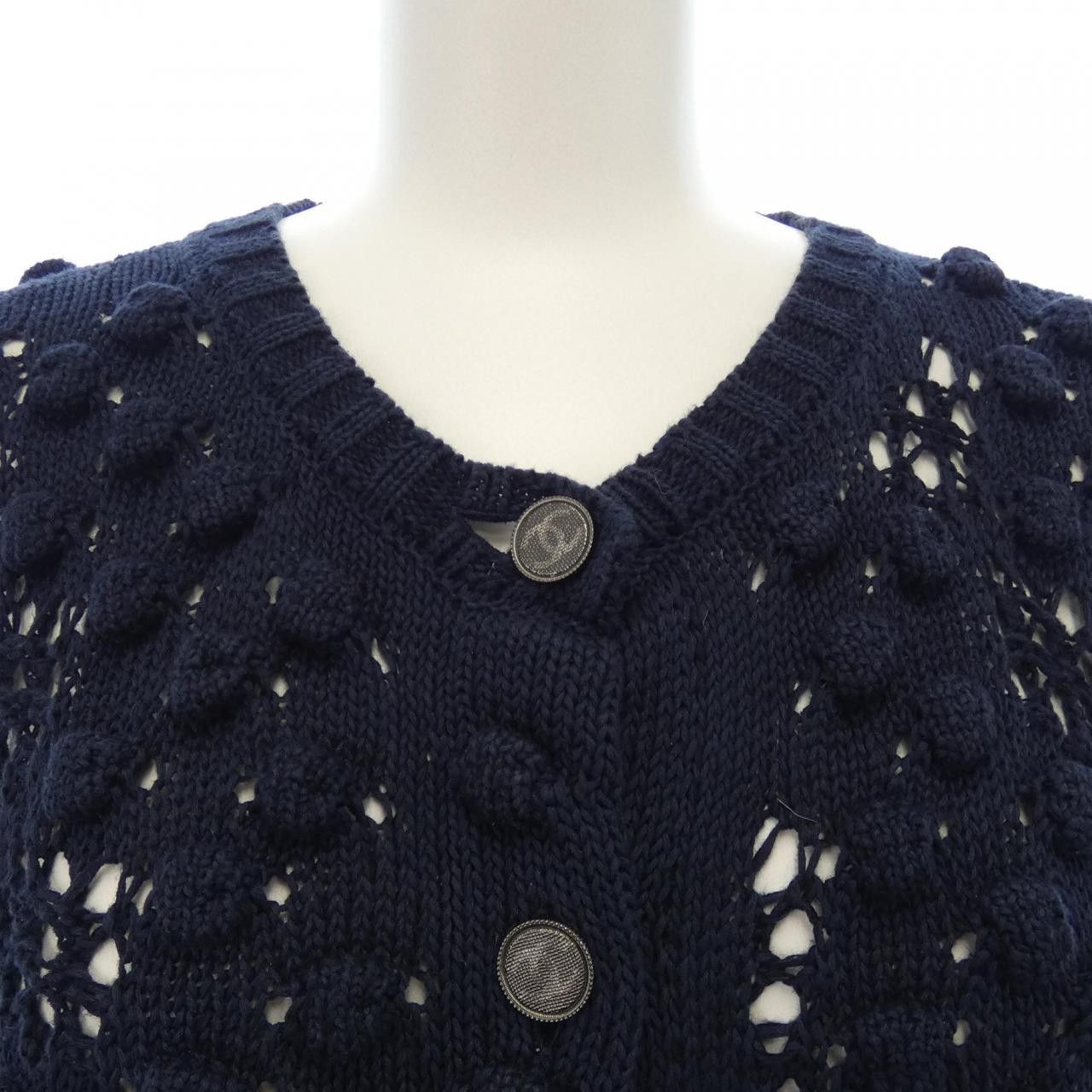 Chanel Chanel Chanel P56223K07331 Cardigan Cotton Tops P56223K07331 DUTY FREE for USA Size ONE SIZE - 5 Thumbnail