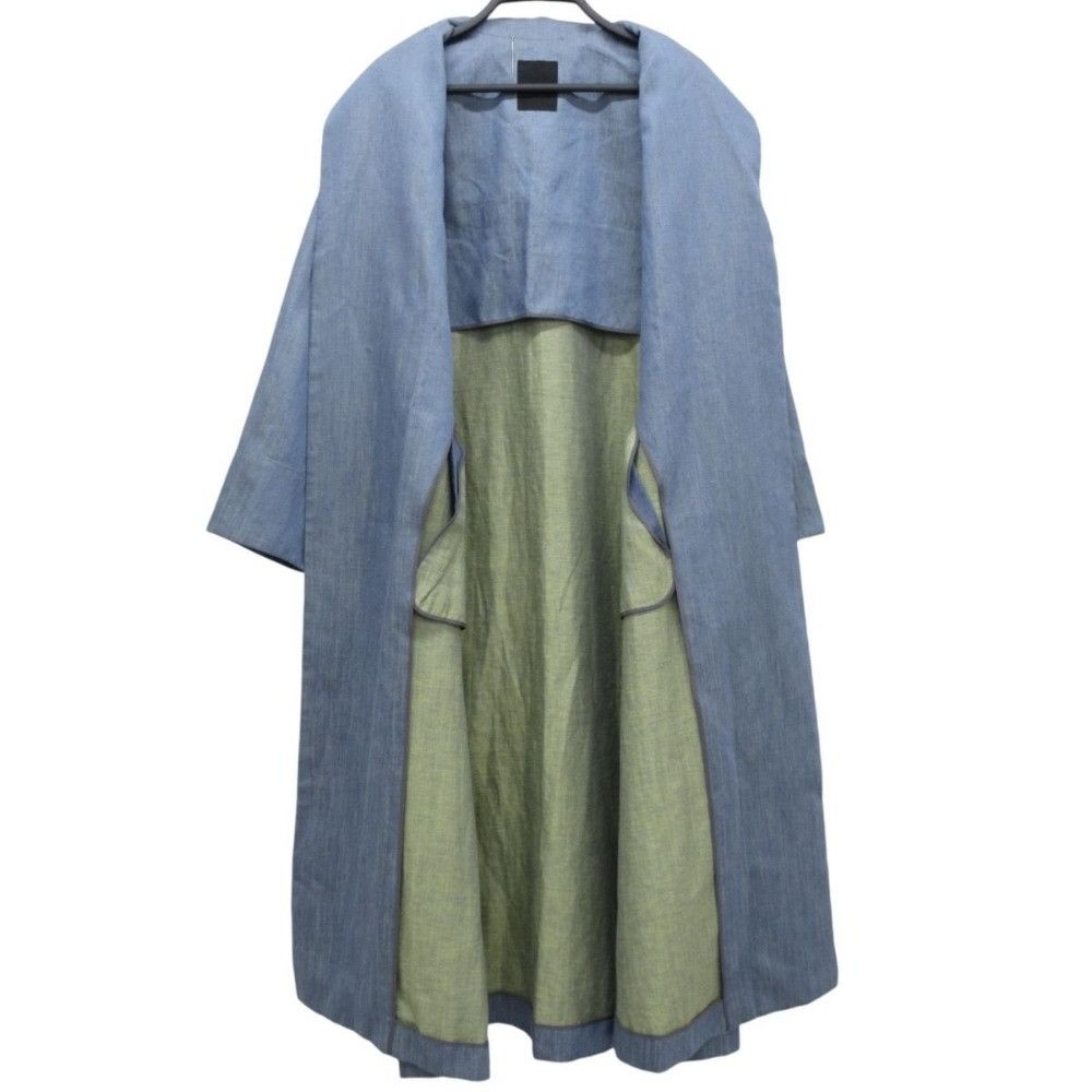 Other Other ebure Linen Long Coat Denim Outerwear DUTY FREE for USA Size ONE SIZE - 4 Thumbnail
