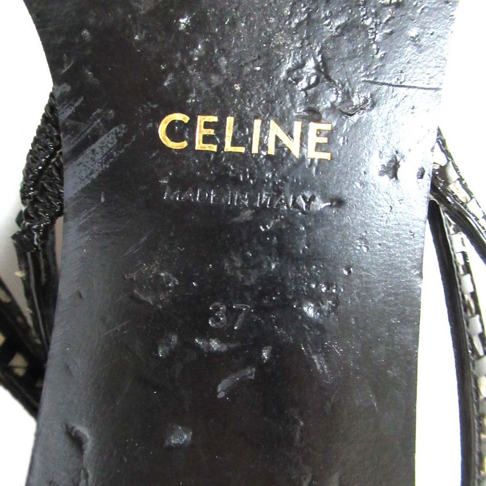 Celine Celine Celine Python Leather Flat Sandals Natural Material Shoes DUTY FREE for USA Size ONE SIZE - 7 Thumbnail