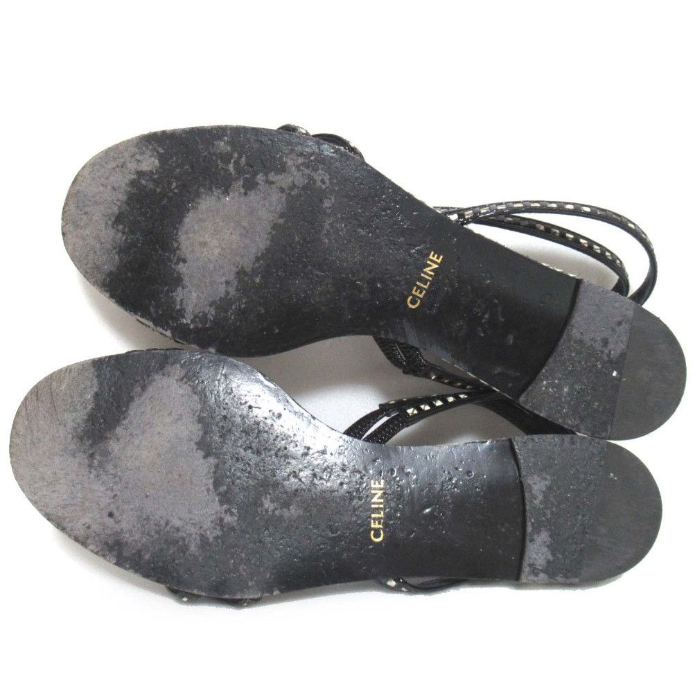 Celine Celine Celine Python Leather Flat Sandals Natural Material Shoes DUTY FREE for USA Size ONE SIZE - 6 Thumbnail