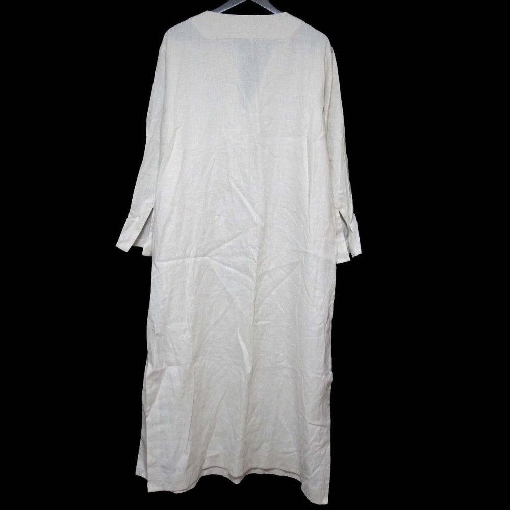 Other Other newnow Linen Long Dress Natural Material Dresses 24010P05 DUTY FREE for USA Size ONE SIZE - 2 Thumbnail