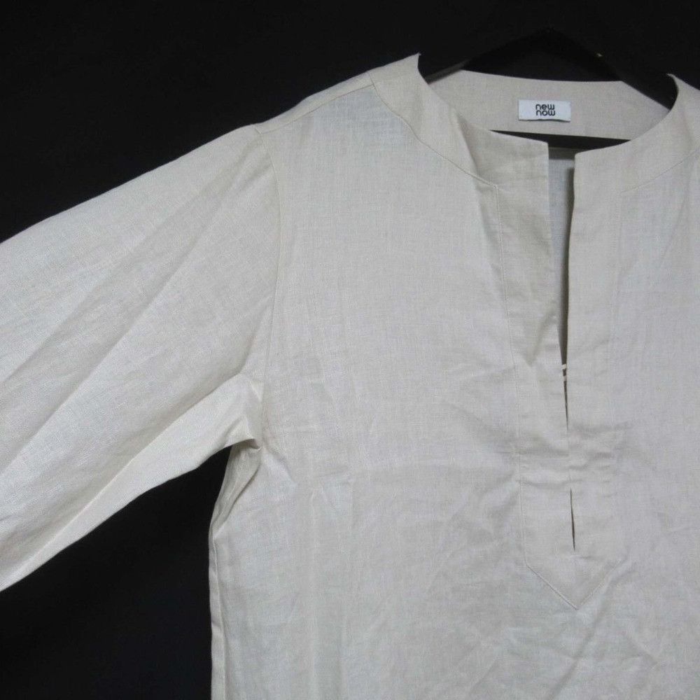 Other Other newnow Linen Long Dress Natural Material Dresses 24010P05 DUTY FREE for USA Size ONE SIZE - 3 Thumbnail