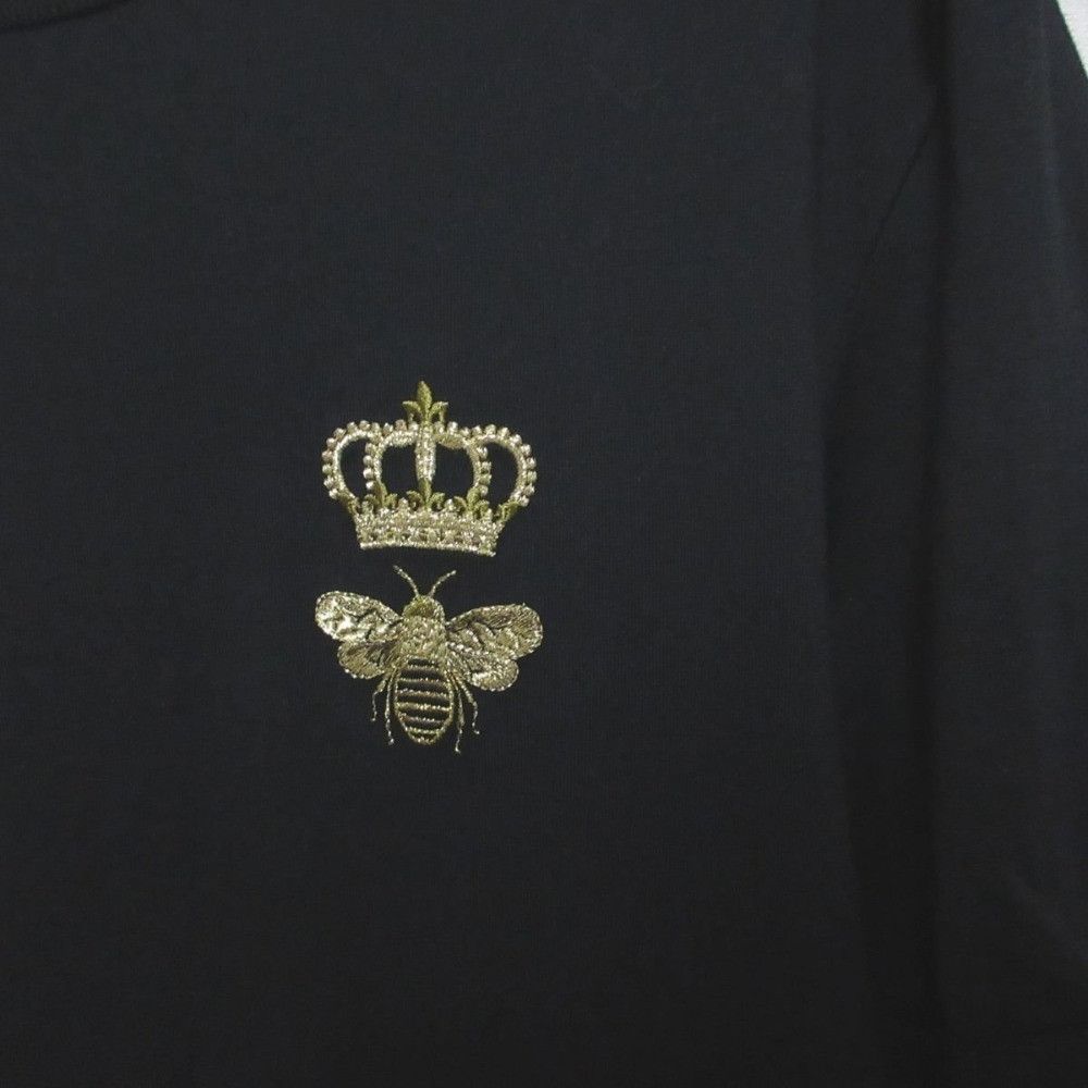 Dolce & Gabbana Dolce & Gabbana Dolce&Gabbana Bee&Crown Embroidery T-shirt Cotton T-Shirts DUTY FREE for USA Size ONE SIZE - 3 Thumbnail