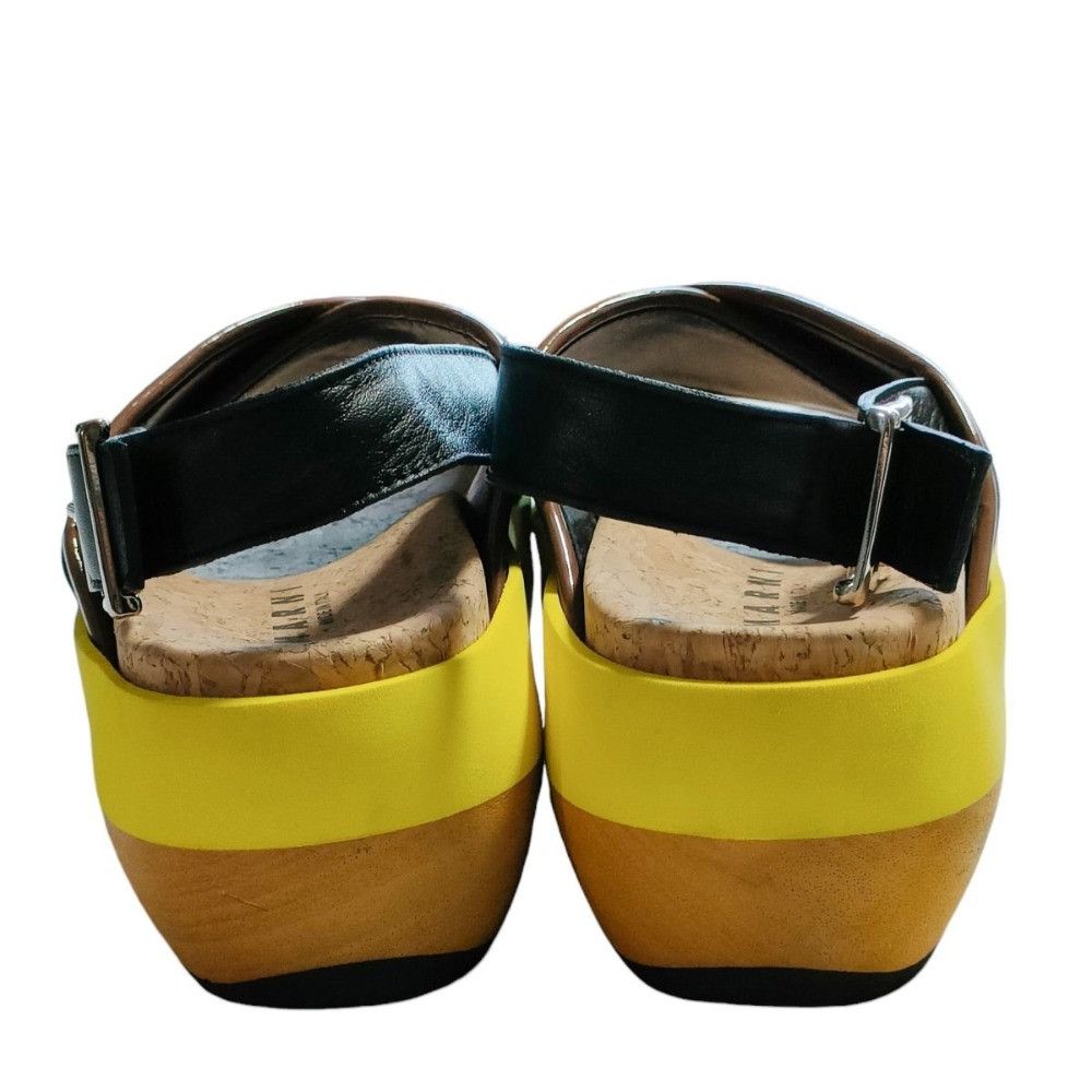 Marni Marni Marni ZPMS002506TP639 Leather Wedge Sandals Leather Shoes ZPMS002506TP639 DUTY FREE for USA Size ONE SIZE - 3 Thumbnail