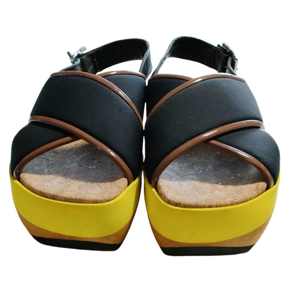 Marni Marni Marni ZPMS002506TP639 Leather Wedge Sandals Leather Shoes ZPMS002506TP639 DUTY FREE for USA Size ONE SIZE - 2 Thumbnail