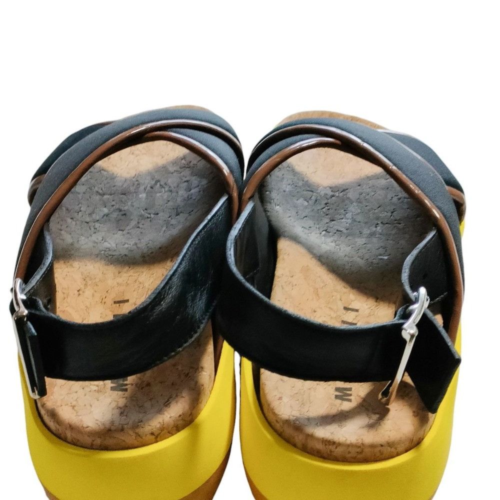Marni Marni Marni ZPMS002506TP639 Leather Wedge Sandals Leather Shoes ZPMS002506TP639 DUTY FREE for USA Size ONE SIZE - 7 Thumbnail