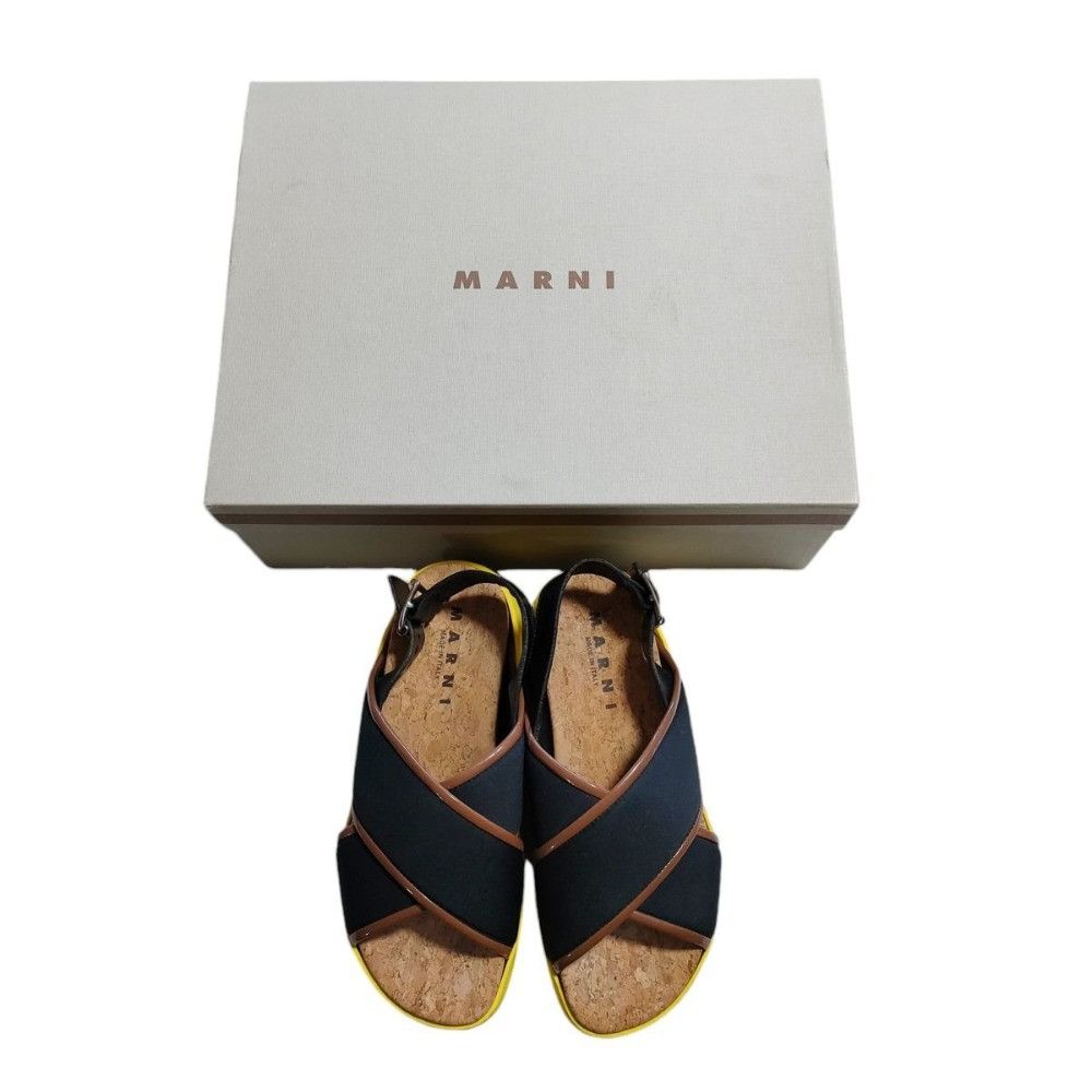 Marni Marni Marni ZPMS002506TP639 Leather Wedge Sandals Leather Shoes ZPMS002506TP639 DUTY FREE for USA Size ONE SIZE - 9 Thumbnail