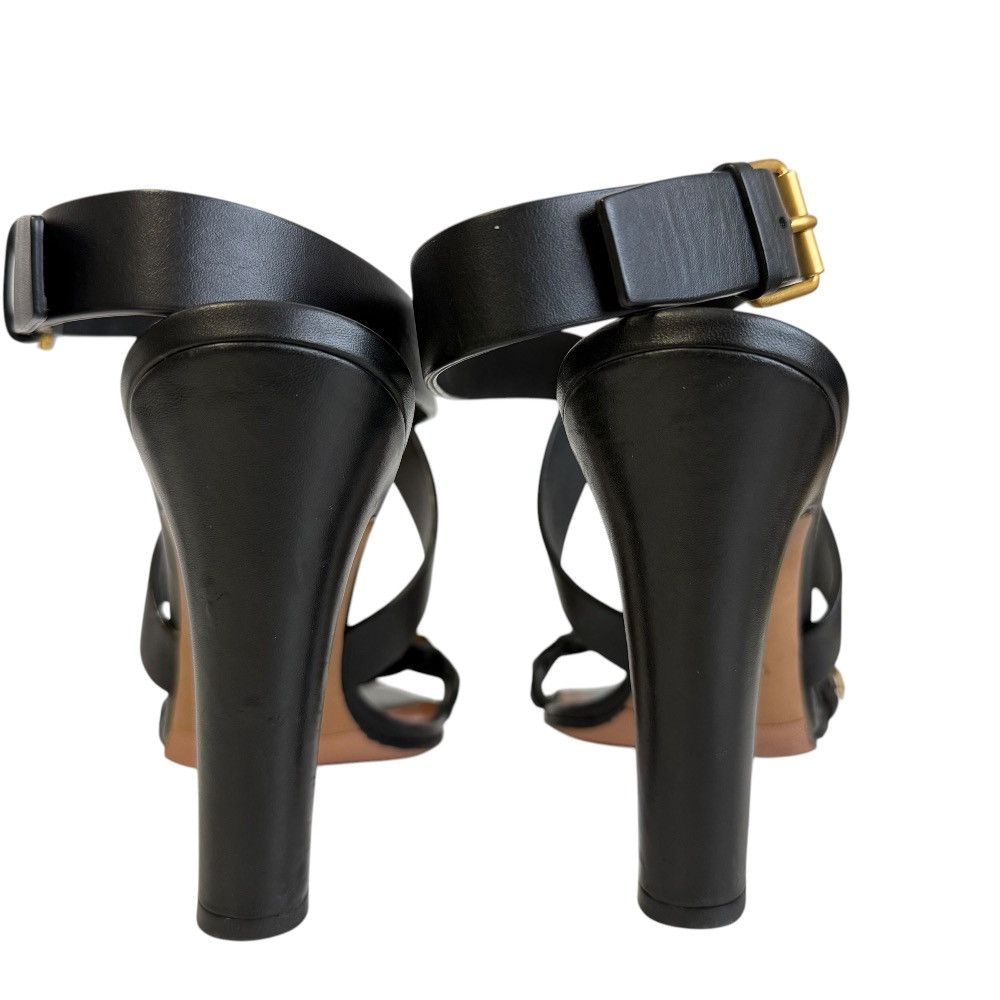 Valentino Valentino Valentino Garavani Leather Flower Motif Sandals Leather Shoes DUTY FREE for USA Size ONE SIZE - 6 Thumbnail