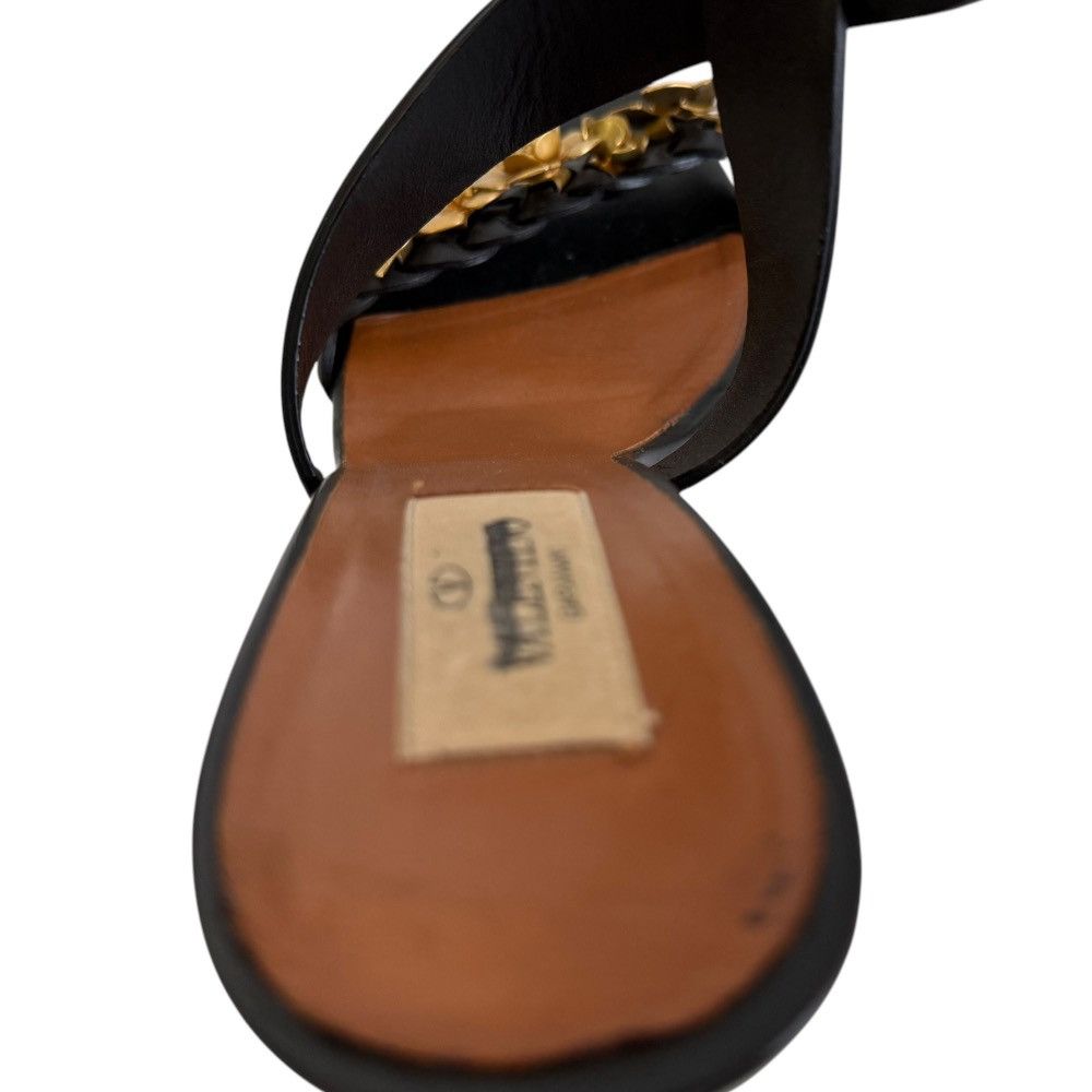 Valentino Valentino Valentino Garavani Leather Flower Motif Sandals Leather Shoes DUTY FREE for USA Size ONE SIZE - 9 Thumbnail