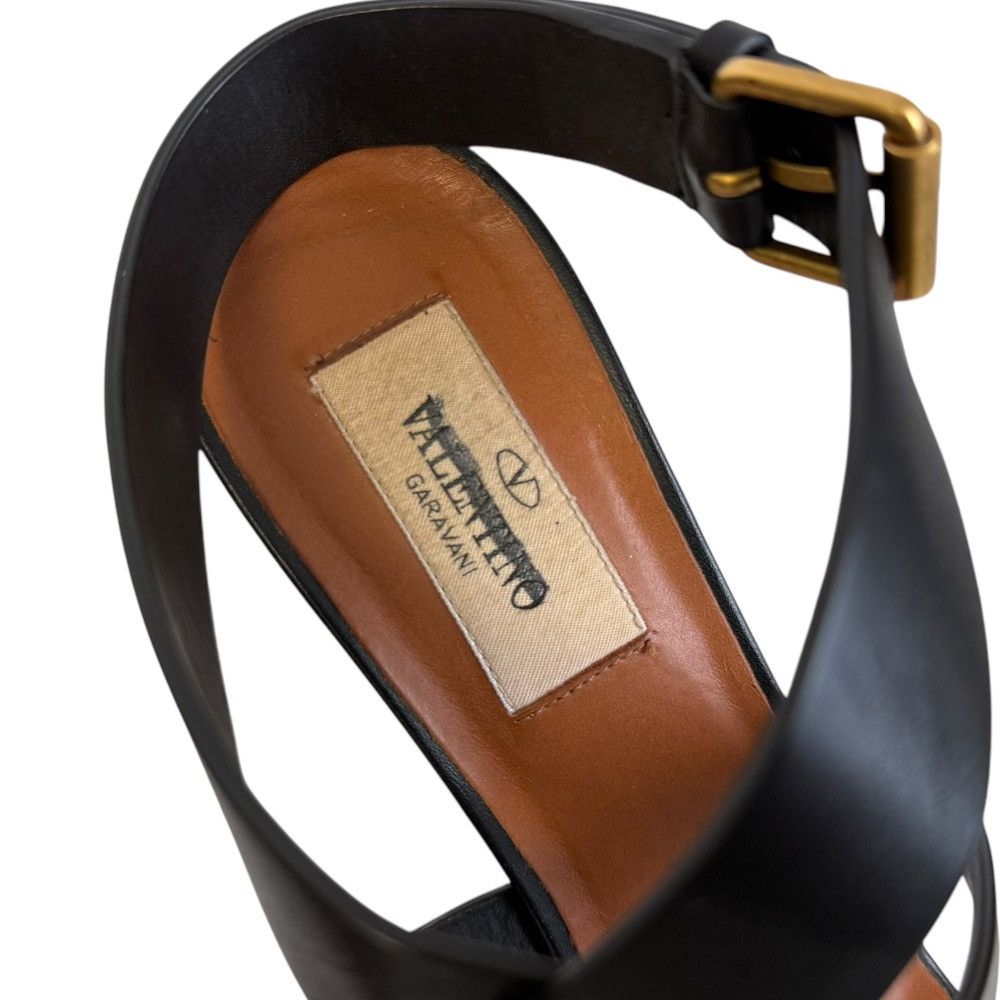 Valentino Valentino Valentino Garavani Leather Flower Motif Sandals Leather Shoes DUTY FREE for USA Size ONE SIZE - 10 Thumbnail