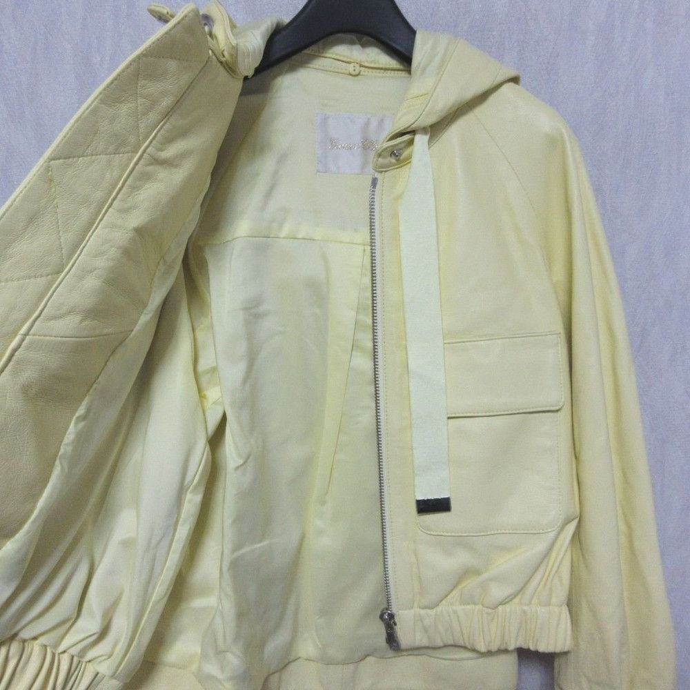 Other Other GRACE Class Lamb Leather Short Jacket Leather Outerwear 0223104078 DUTY FREE for USA Size ONE SIZE - 3 Thumbnail