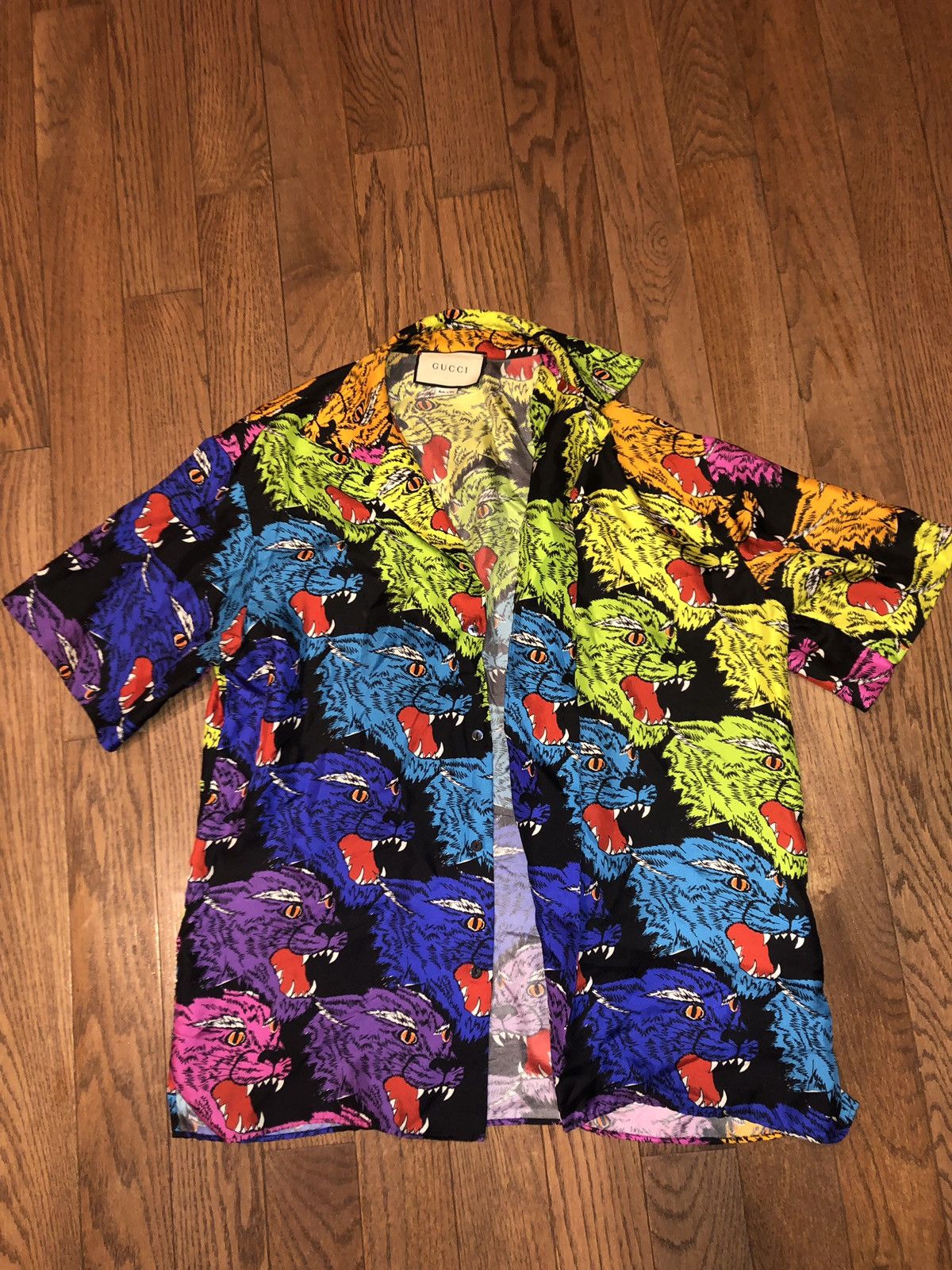 Gucci panther shirt on sale