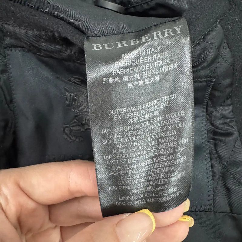 Burberry Burberry Black Double-Breasted Coat for Men Size US S / EU 44-46 / 1 - 5 Thumbnail