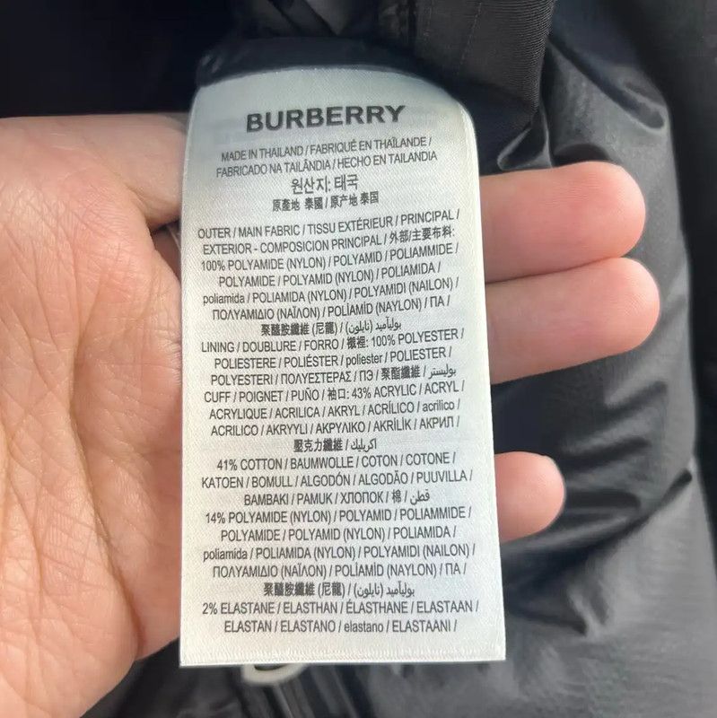 Burberry Burberry Black Logo Puffer Jacket for Men Size US L / EU 52-54 / 3 - 5 Thumbnail