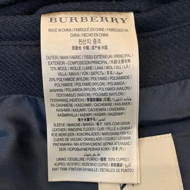 Burberry Burberry Men's Black Wool Coat XXS Size Size US XXS / EU 40 - 8 Thumbnail