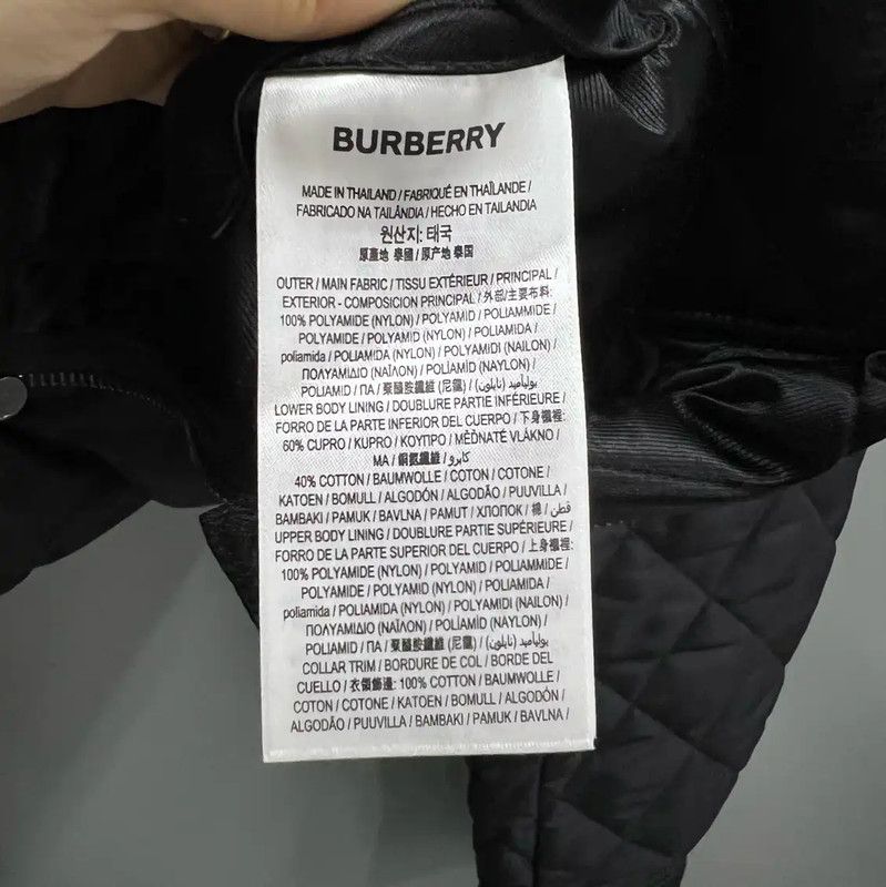 Burberry Burberry Black Cotton Men's Long Sleeve Jacket Size US L / EU 52-54 / 3 - 5 Thumbnail