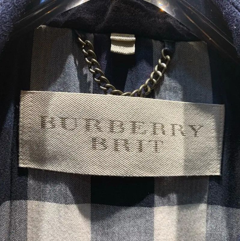 Burberry Burberry Black Wool Men's Coat Size US M / EU 48-50 / 2 - 2 Thumbnail
