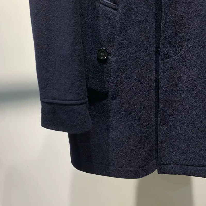 Burberry Burberry Black Wool Men's Coat Size US M / EU 48-50 / 2 - 4 Thumbnail