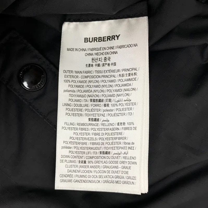 Burberry Burberry Black Nylon Men's Down Jacket Size US L / EU 52-54 / 3 - 7 Thumbnail