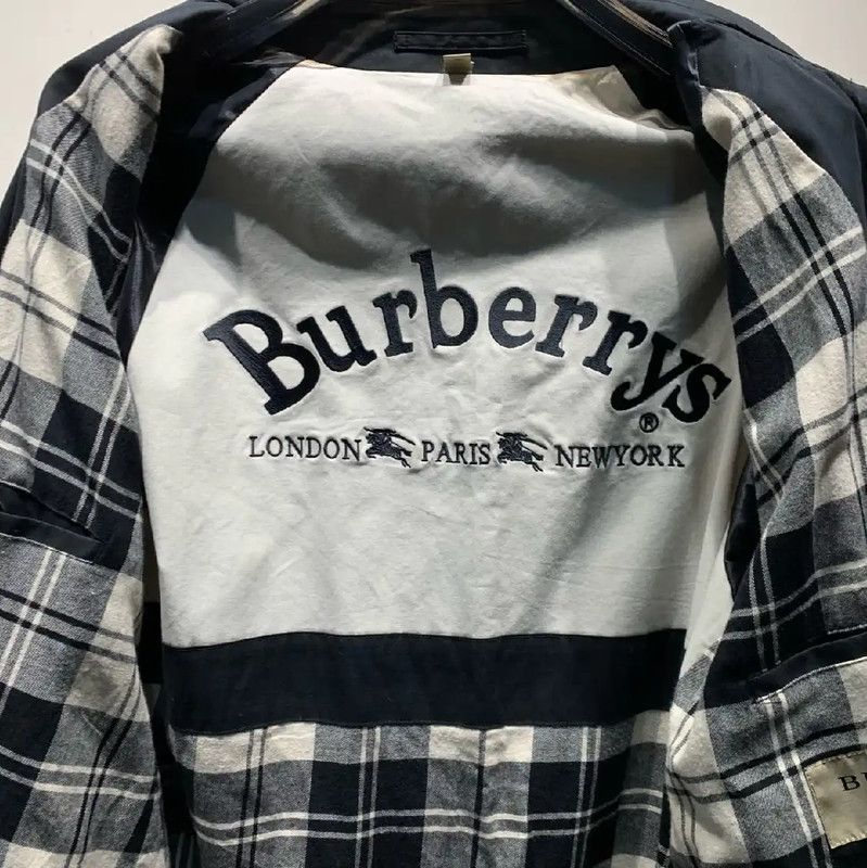 Burberry Burberry Black Cotton Men's Overcoat Size US M / EU 48-50 / 2 - 2 Thumbnail