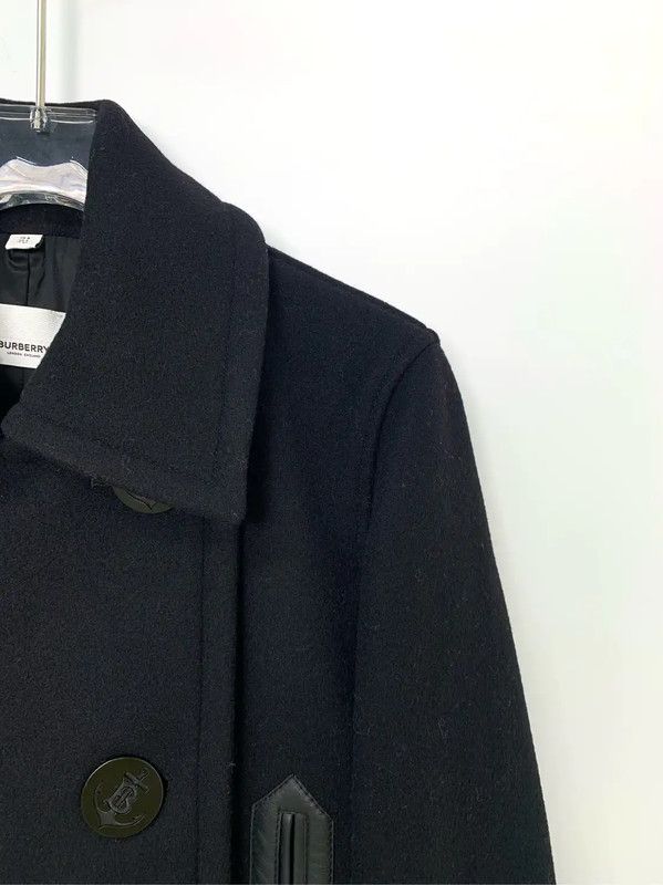 Burberry Burberry Black Wool Peacoat for Men Size US S / EU 44-46 / 1 - 3 Thumbnail