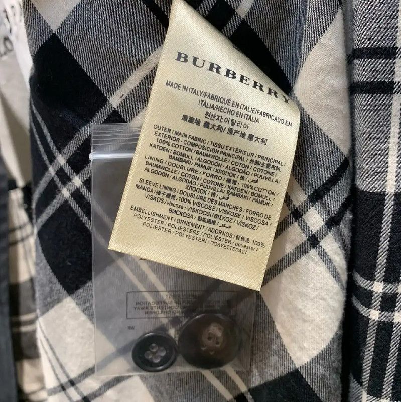 Burberry Burberry Black Cotton Men's Long Coat Size US XL / EU 56 / 4 - 5 Thumbnail