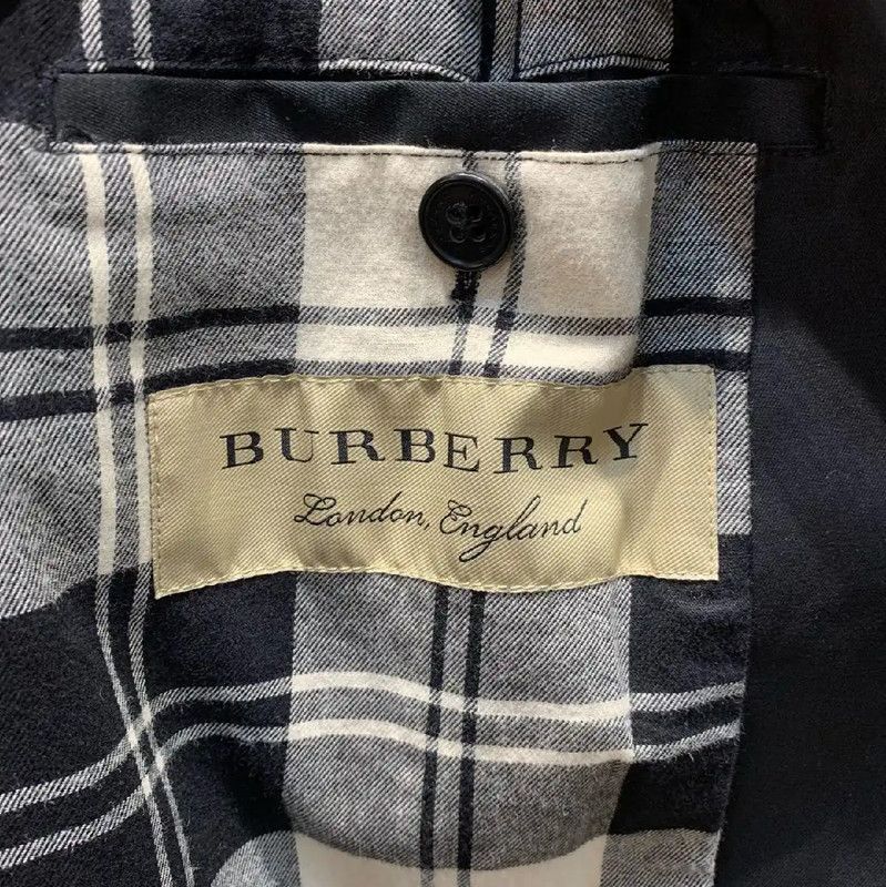 Burberry Burberry Black Cotton Men's Long Coat Size US XL / EU 56 / 4 - 3 Thumbnail