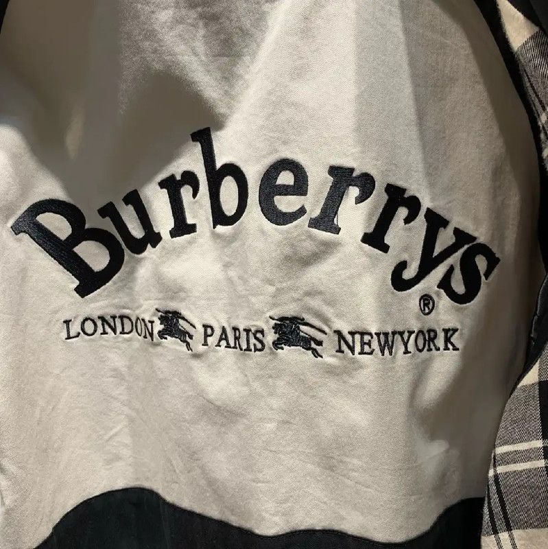 Burberry Burberry Black Cotton Men's Long Coat Size US XL / EU 56 / 4 - 4 Thumbnail