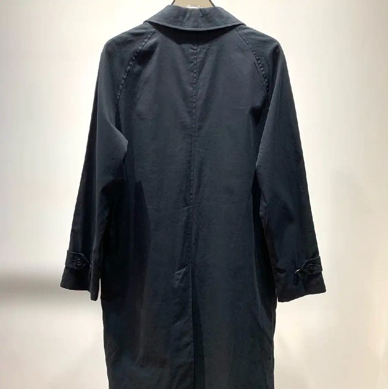 Burberry Burberry Black Cotton Men's Long Coat Size US XL / EU 56 / 4 - 2 Thumbnail
