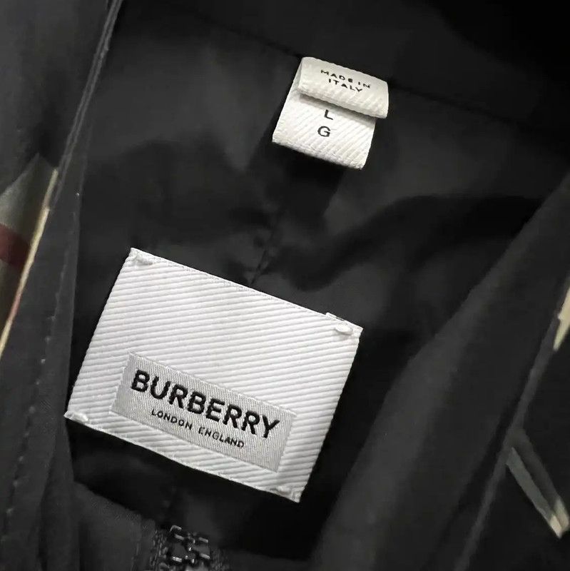 Burberry Burberry Black Cotton Long Sleeve Jacket Size US L / EU 52-54 / 3 - 2 Thumbnail