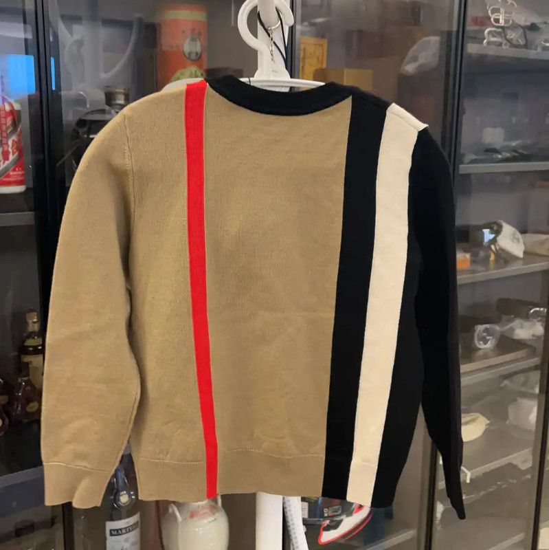 Burberry Burberry Color Block Wool Sweater for Men Size US XXS / EU 40 - 2 Thumbnail