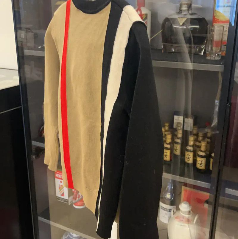 Burberry Burberry Color Block Wool Sweater for Men Size US XXS / EU 40 - 3 Thumbnail