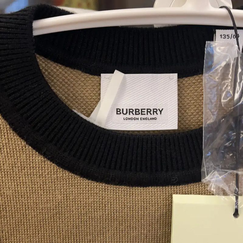 Burberry Burberry Color Block Wool Sweater for Men Size US XXS / EU 40 - 4 Thumbnail
