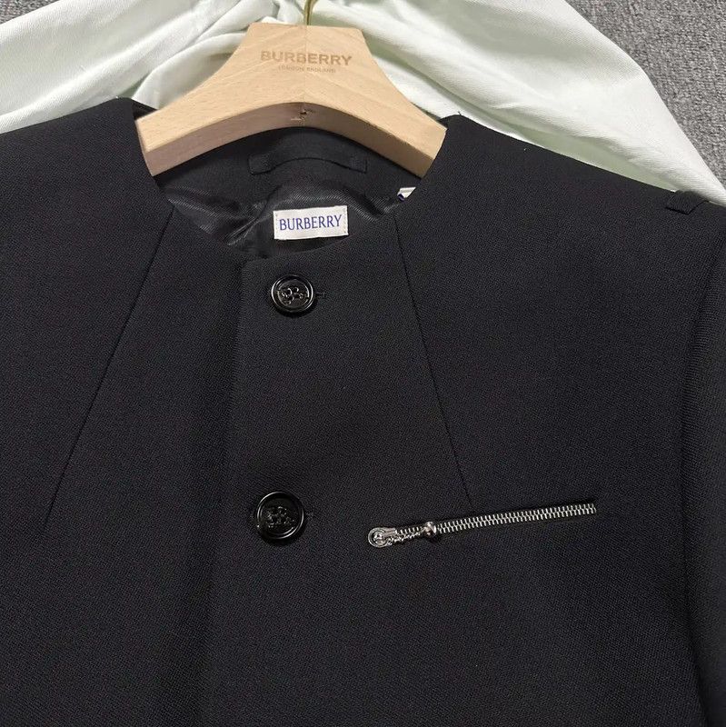 Burberry Burberry Long Black Wool Coat for Men Size US L / EU 52-54 / 3 - 2 Thumbnail