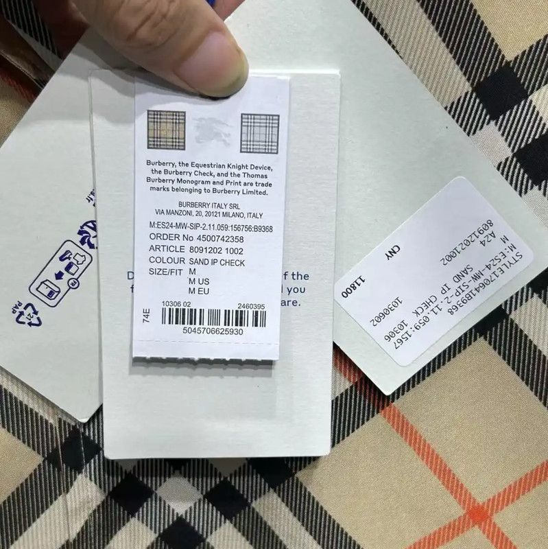 Burberry Summer Colorblock Silk Shirt for Men