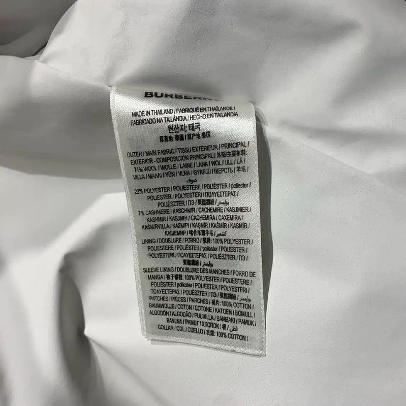 Burberry Burberry White Fleece Men's Outerwear Size US M / EU 48-50 / 2 - 6 Thumbnail