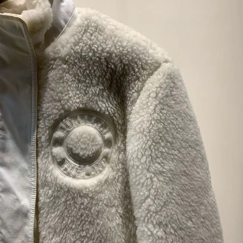 Burberry Burberry White Fleece Men's Outerwear Size US M / EU 48-50 / 2 - 3 Thumbnail