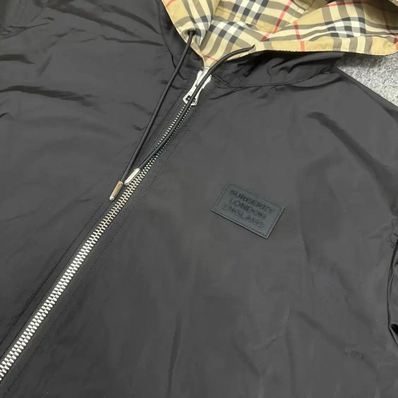 Burberry Burberry Black Polyester Men's Hooded Jacket Size US M / EU 48-50 / 2 - 3 Thumbnail