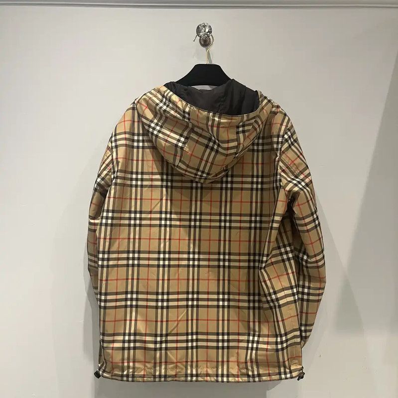 Burberry Burberry Men's Black Nylon Logo Check Jacket Size US S / EU 44-46 / 1 - 10 Thumbnail