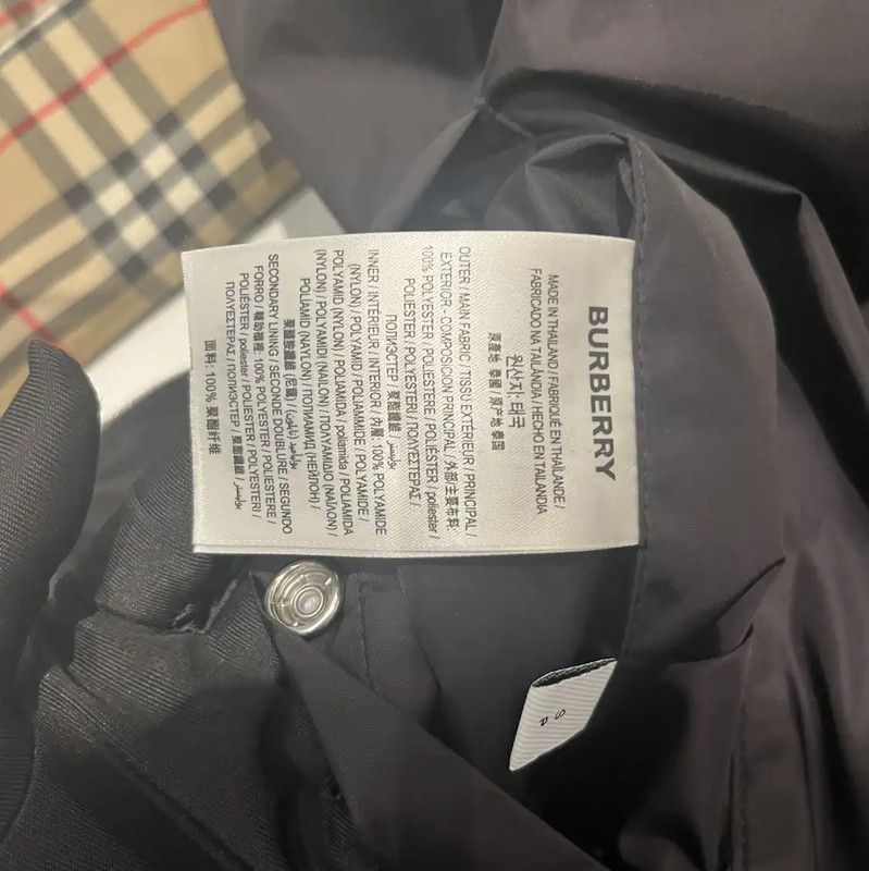 Burberry Burberry Men's Black Nylon Logo Check Jacket Size US S / EU 44-46 / 1 - 6 Thumbnail