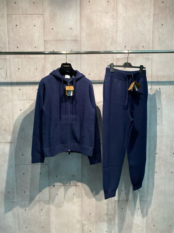 Burberry Burberry Navy Blue Cashmere Hoodie for Men Size US S / EU 44-46 / 1 - 5 Thumbnail