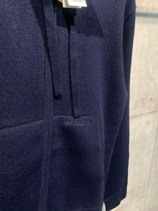 Burberry Burberry Navy Blue Cashmere Hoodie for Men Size US S / EU 44-46 / 1 - 3 Thumbnail