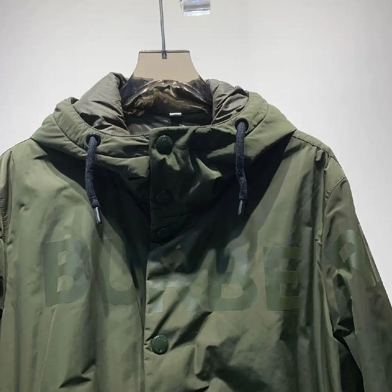 Burberry Burberry Men's Military Green Nylon Down Jacket Size US M / EU 48-50 / 2 - 5 Thumbnail