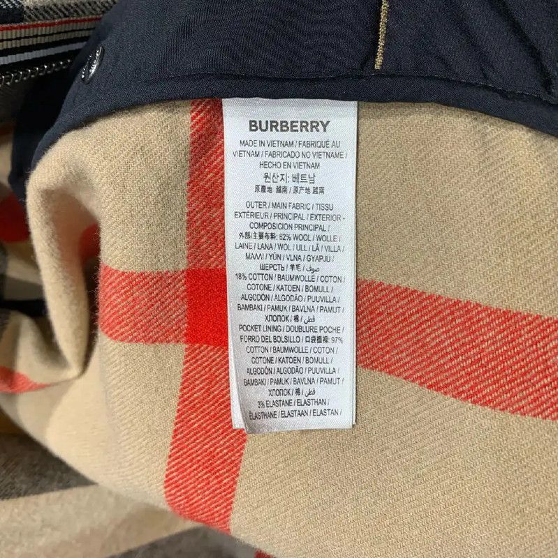 Burberry Burberry Wool Jacket in Khaki with Check Pattern Size US XL / EU 56 / 4 - 4 Thumbnail