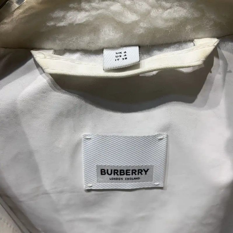 Burberry Burberry Men's White Cotton Outer Jacket Size US M / EU 48-50 / 2 - 3 Thumbnail