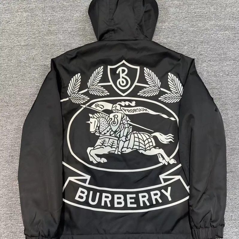 Burberry Burberry M Size Black Cotton Blend Jacket Size US M / EU 48-50 / 2 - 2 Thumbnail