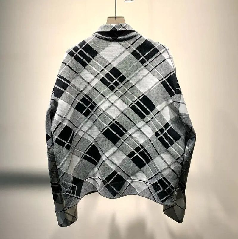 Burberry Burberry Gray Zip-Front Cotton Jacket for Men Size US XXL / EU 58 / 5 - 6 Thumbnail