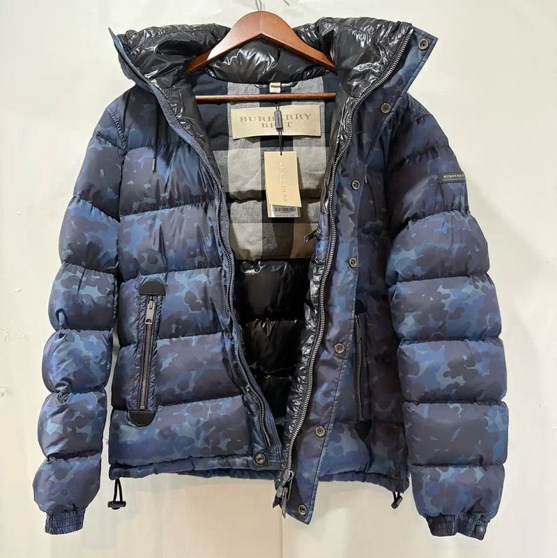 Burberry Burberry Men's Blue Logo Puffer Jacket Size US L / EU 52-54 / 3 - 2 Thumbnail