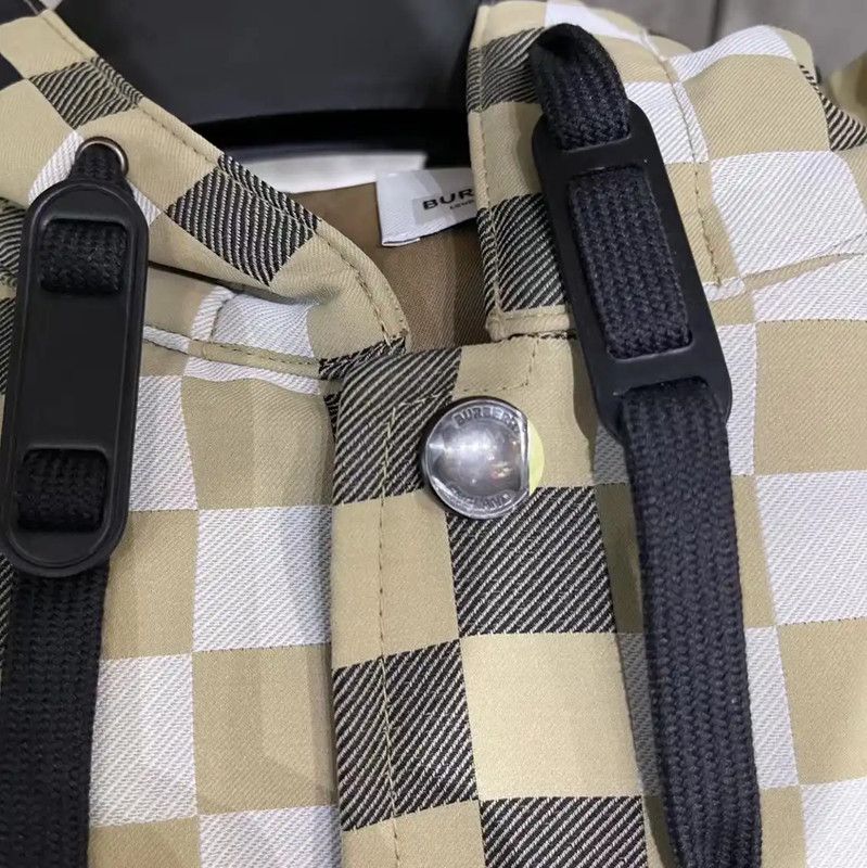Burberry Burberry Beige Checker Pattern Men's Jacket Size US XL / EU 56 / 4 - 3 Thumbnail