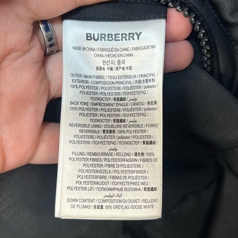 Burberry Burberry Men's Winter Cotton Duck Down Jacket Size US L / EU 52-54 / 3 - 6 Thumbnail